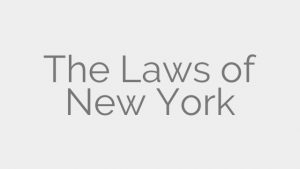The Laws of New York