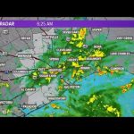 Bands of Tropical Storm Nicholas moving through Houston area